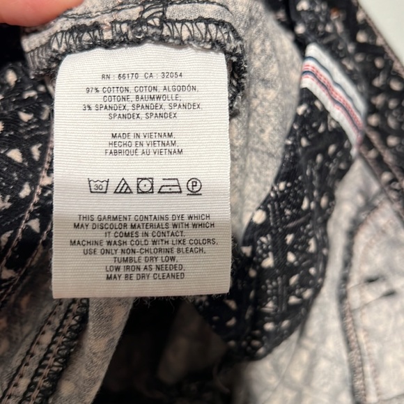 Anthropologie Pilcro & The Letterpress Abstract Print Corduroy Pants Size 27 - Picture 11 of 12